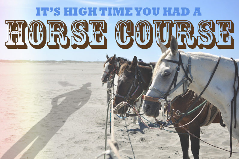 horse riding ocean shores have a heart pot shop