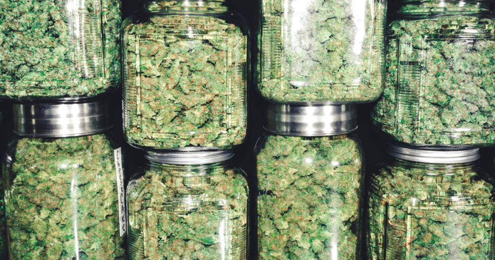 Coalinga dispensary cannabis in jars