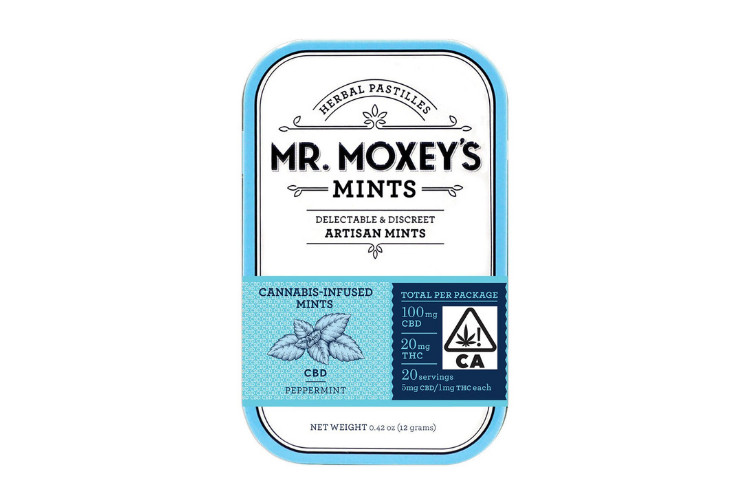 high-cbd edibles Mr. Moxey's CBD Peppermint Mints